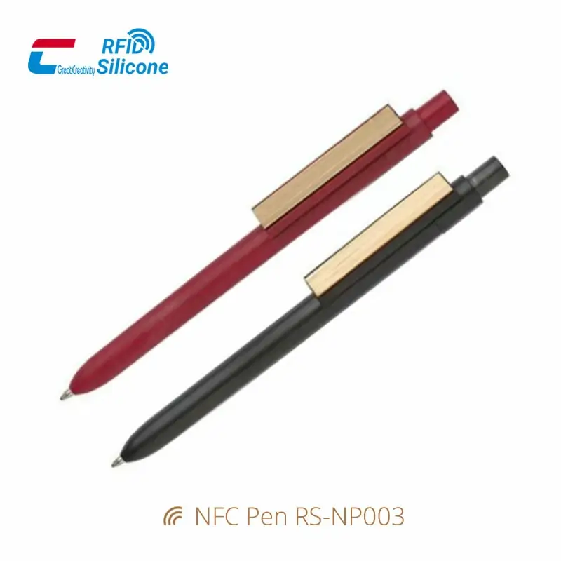 Custom Smart NFC Pen NTAG213 Wheat Straw NFC Ball Pen