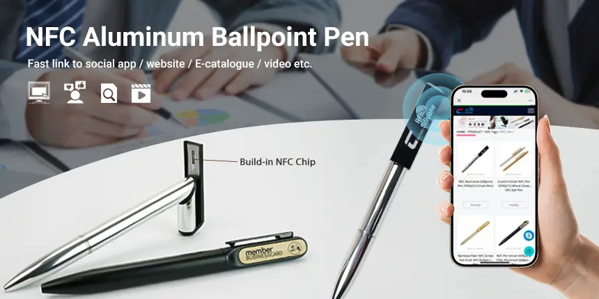 CXJ NFC Aluminum Ballpoint Pen NTAG213 Smart Pens