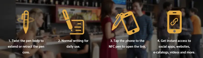 How to use NFC Aluminum Ballpoint Pen