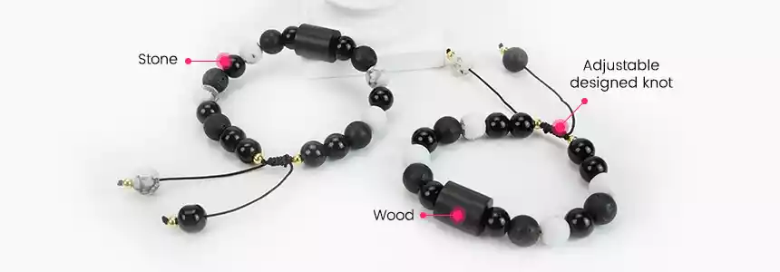 design and size of adjustable nfc chip bracelet rs-nw016