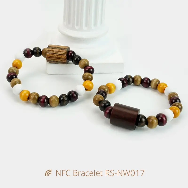 Buy NFC Wristband Wooden Daily Bible NFC Speak Bracelets
