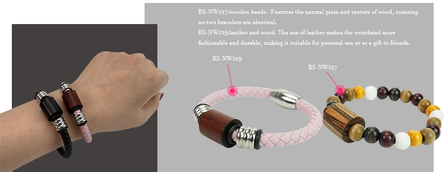 made of leather rs-nw019 and made of wooden beads rs-nw017