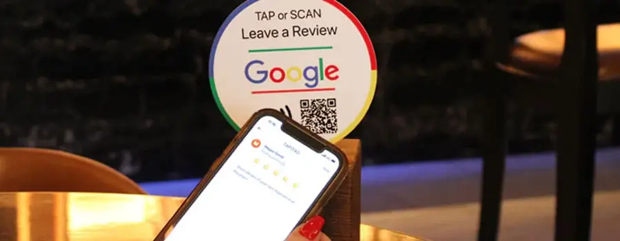 nfc stcikers for google reviews