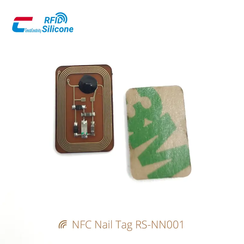 Flashing NFC Led Nail Stickers FPC Nail Chip Tags