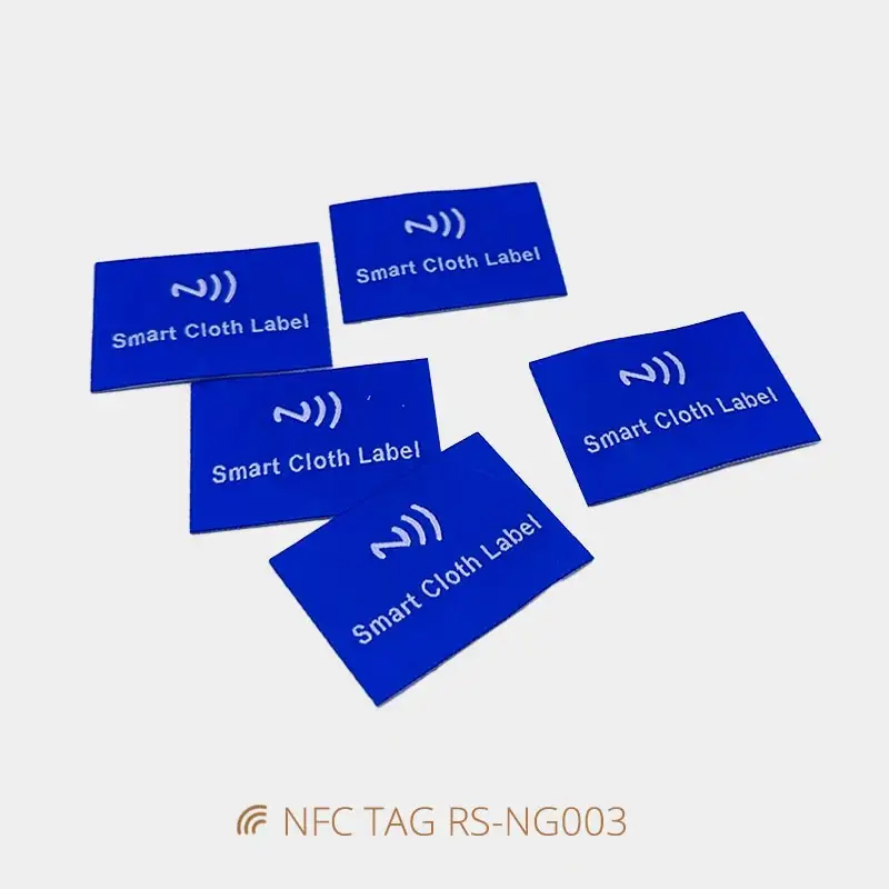 NFC Garment tags Iron-on Woven NFC Logo Labels
