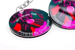 nfc music tag rs-ncd03 is made of acrylic, durable and scratch-resistant