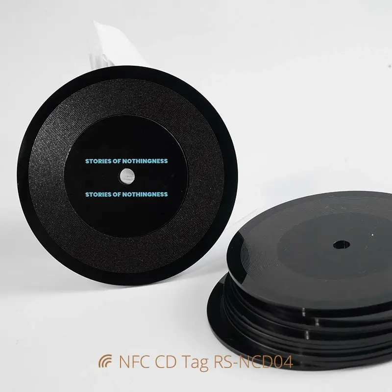 Dia 80mm Acrylic NFC Disc Vinyl Records NFC Music Card