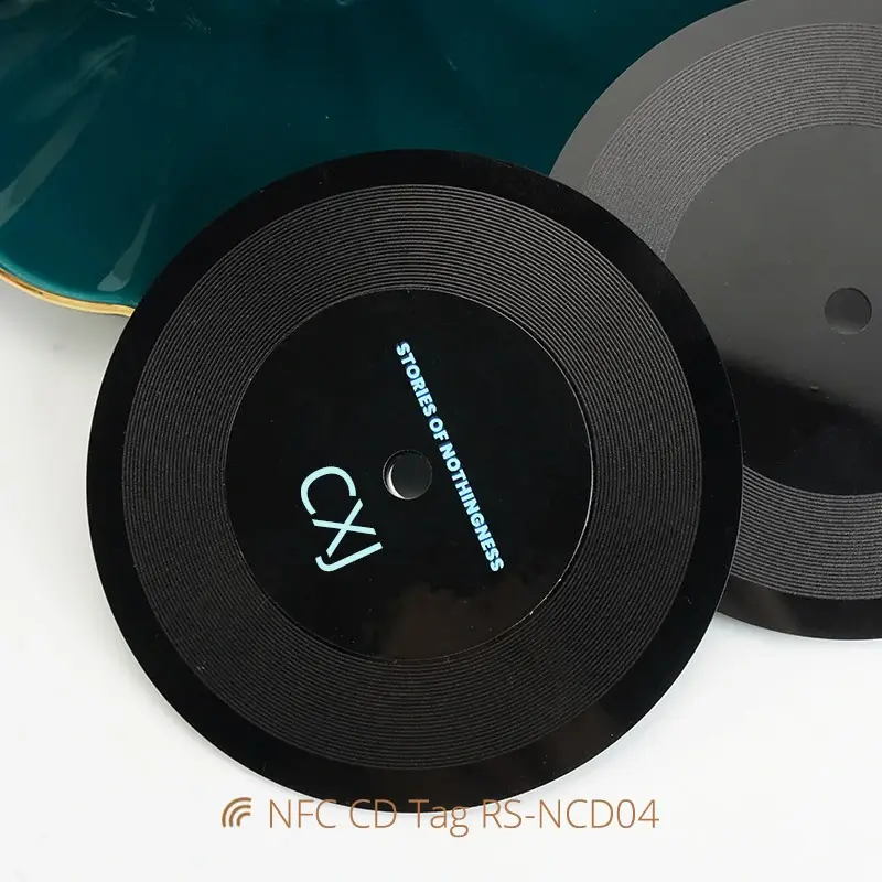 Dia 80mm Acrylic NFC Disc Vinyl Records NFC Music Card