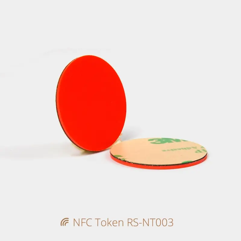 Colorful PVC NFC Coin Tags NFC Website Link Tags for Phone