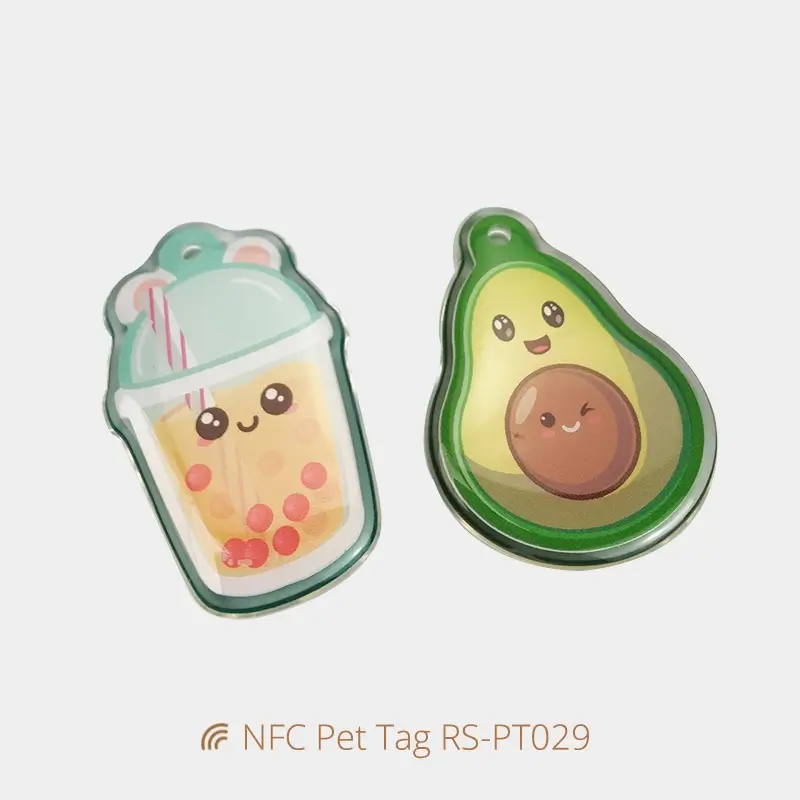 Epoxy Personalized Pet Tags Irregular Shape