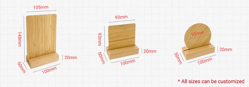 RS-NM008 wooden NFC stand sizes