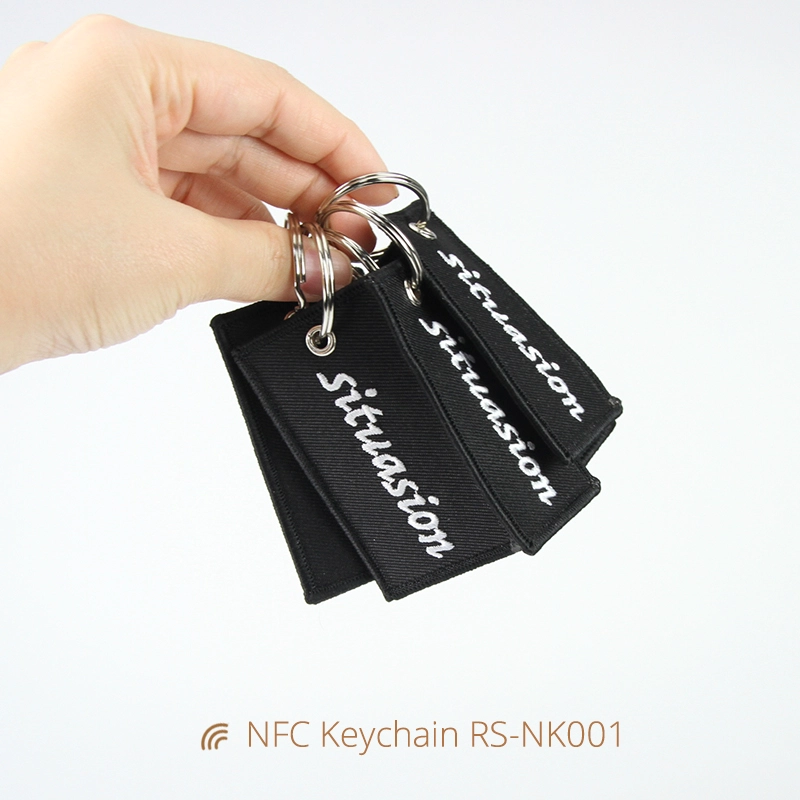 NFC Fabric Keychains Wholesale Tap to Connect Instantly