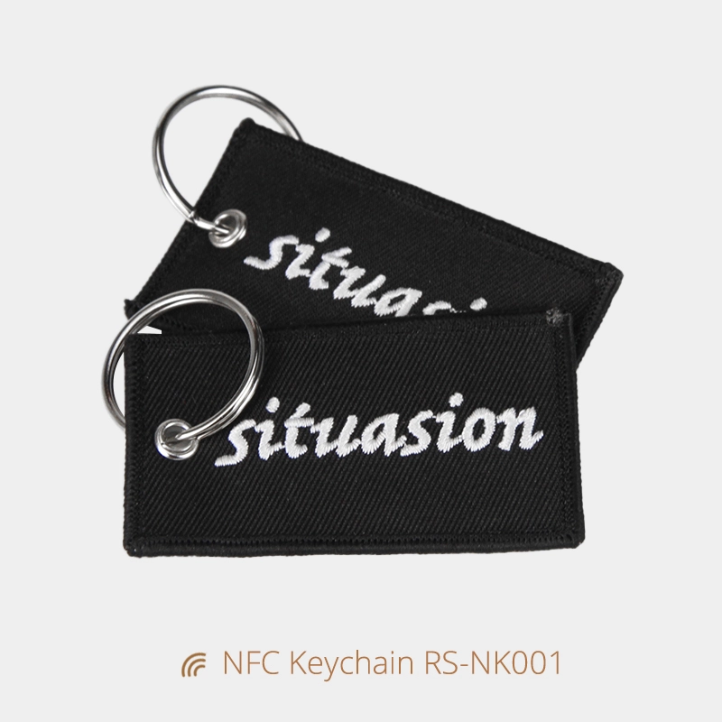 NFC Fabric Keychains Wholesale Tap to Connect Instantly