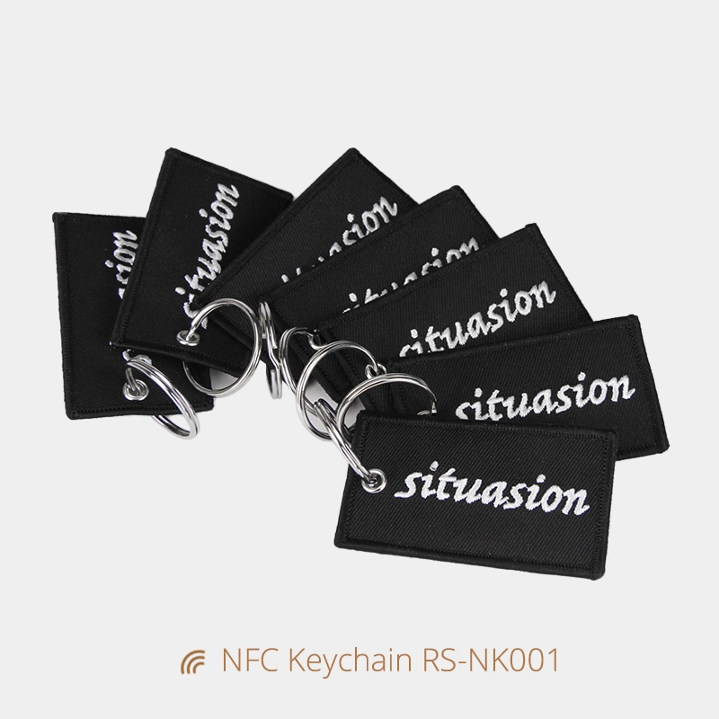 NFC Fabric Keychains Wholesale Tap to Connect Instantly