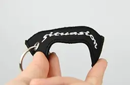 the nfc fabric keychains are made of fabric