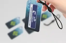 the custom nfc keychain has clear pattern and smooth edges