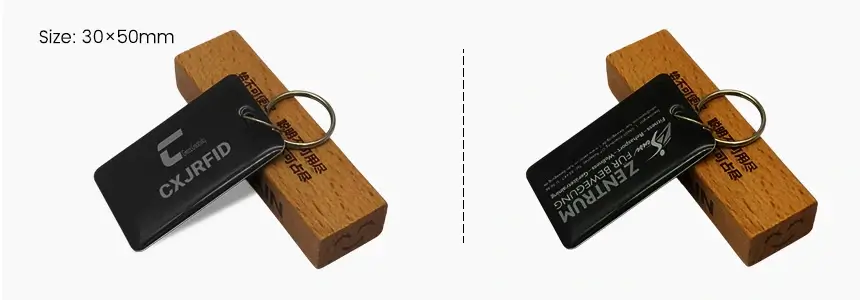 size of nfc keychain business card rs-nk009