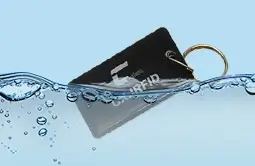 the nfc keychain business card rs-nk009 is waterproof