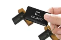 the nfc keychain business card is with clear pattern and smooth edges