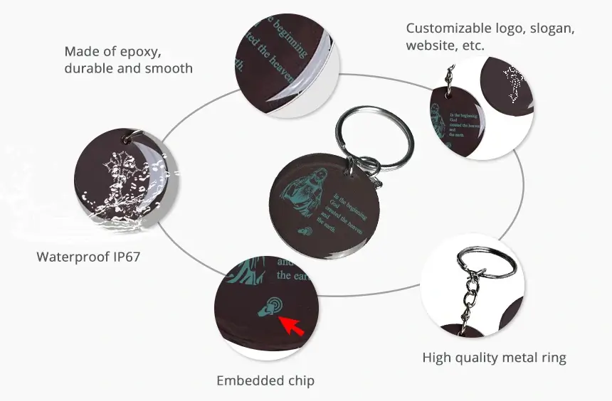 details of personal nfc keyring rs-nk011