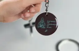 the nfc keyring has clear pattern and smooth edges