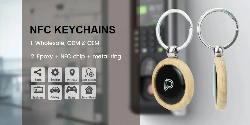 epoxy keychain nfc programmmable for social sharing