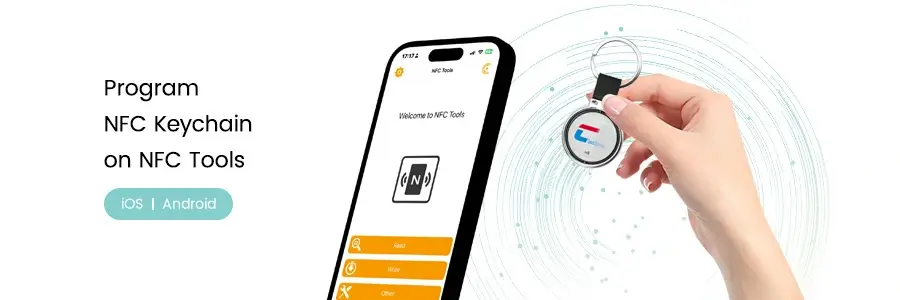 program nfc keychain on nfc tools app