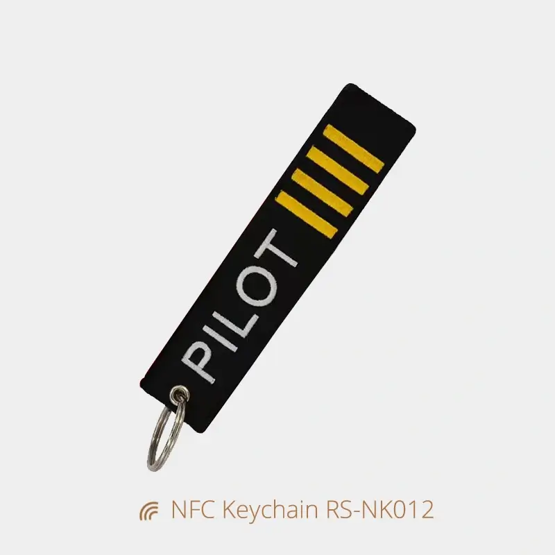 Fabric NFC Keychain Bulk Keyring for Socail Sharing