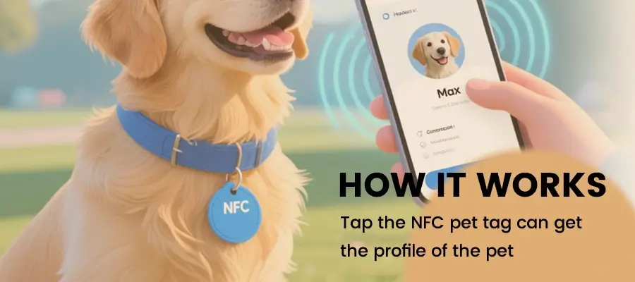 how do the nfc pet id tags work