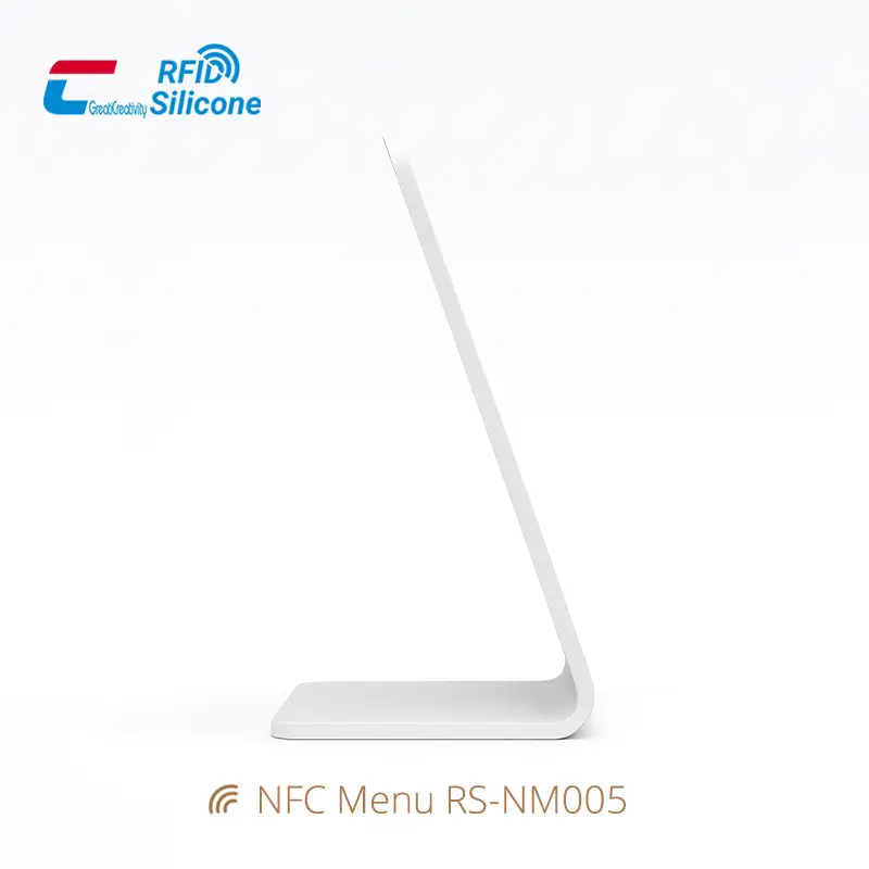 L-Shaped Smart Acrylic NFC Menu for Restaurants