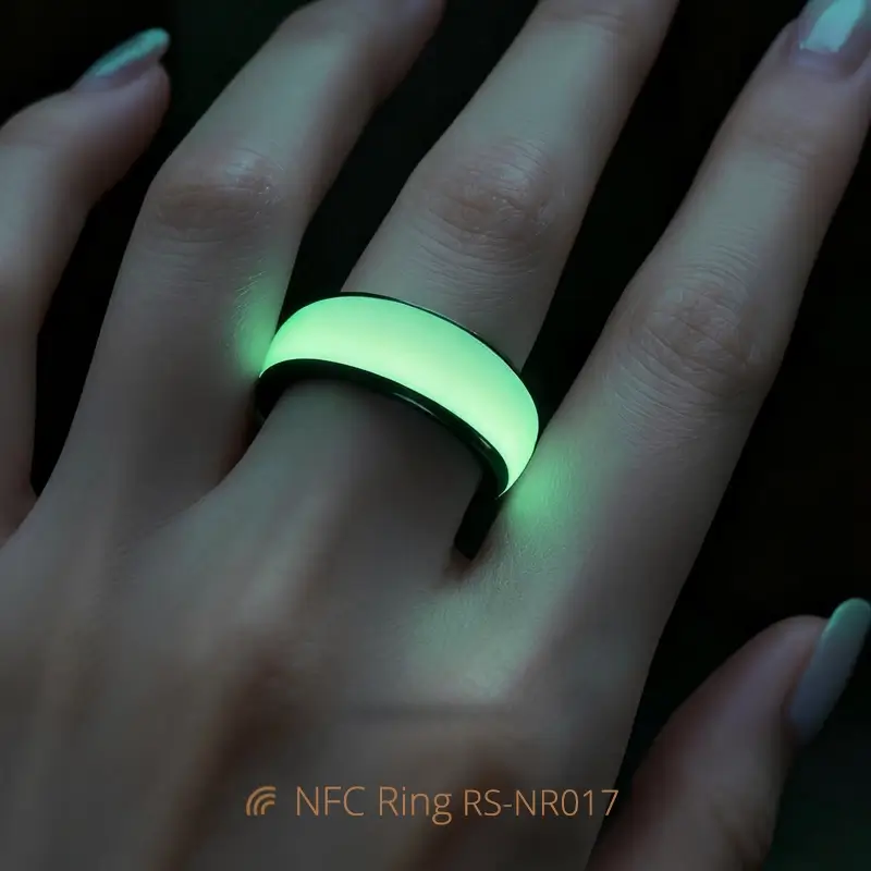 Luminous Ceramic NFC Smart Ring NTAG213 Ring Wholesale