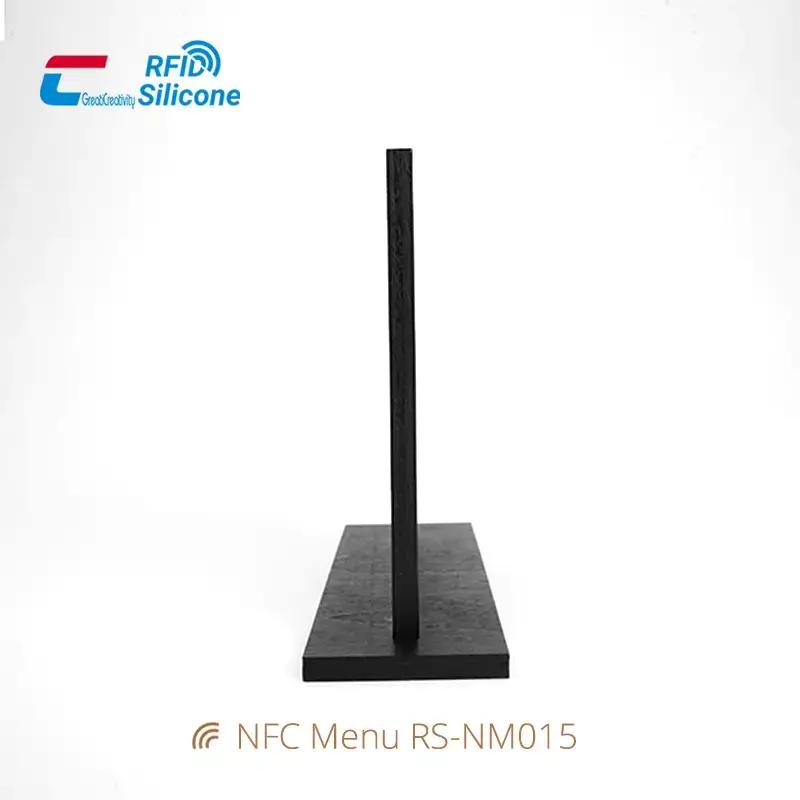 Custom Eco-friendly Fashion Wooden Menu Card NFC Stand