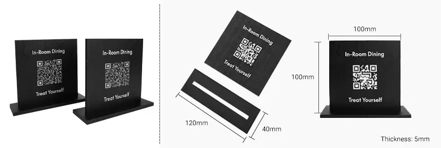 RS-NM015 wooden NFC card stand sizes