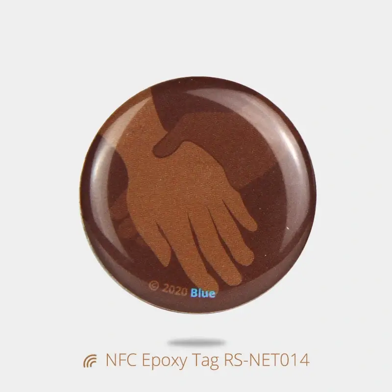 Custom Anti-metal Bible NFC Epoxy Label Round Label Sticker