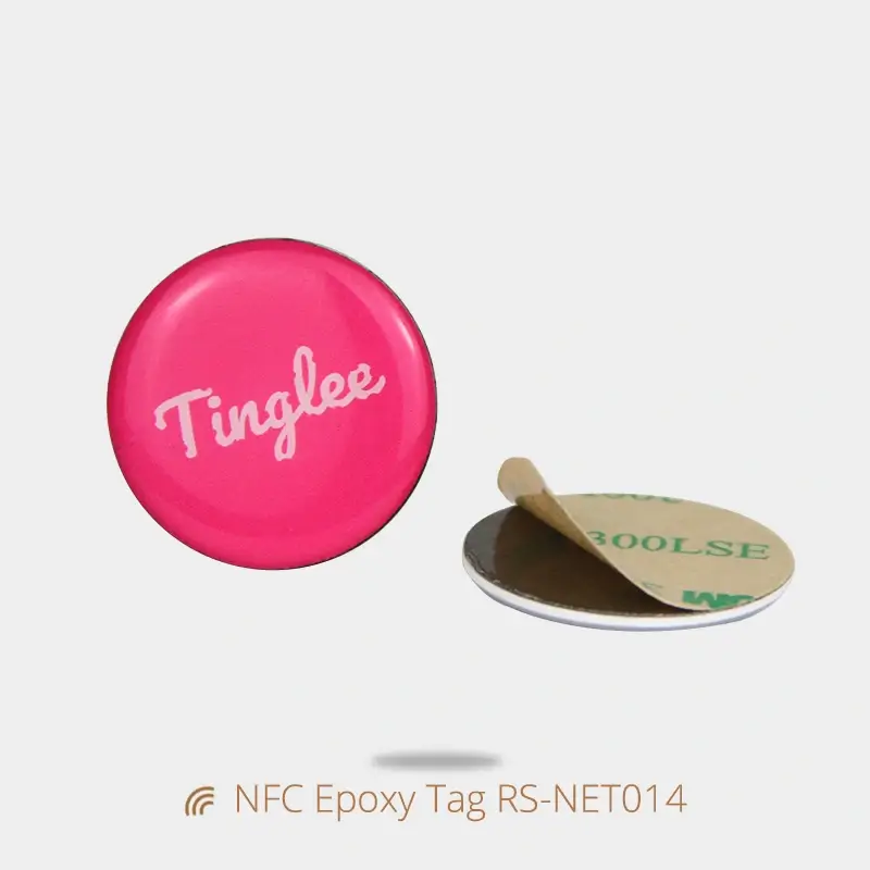 Custom Anti-metal Bible NFC Epoxy Label Round Label Sticker