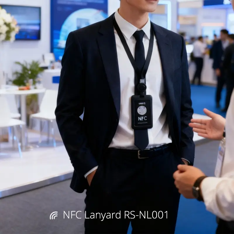 Stretchable NFC Badges Event ID Card NFC Lanyards