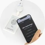 nfc lanyard for social share instantly