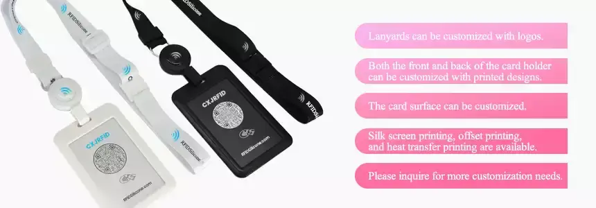 customization options of nfc lanyard