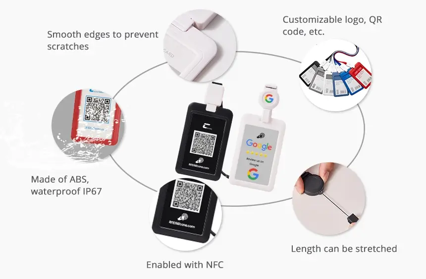 details of smart badges nfc lanyard rs-nl001a