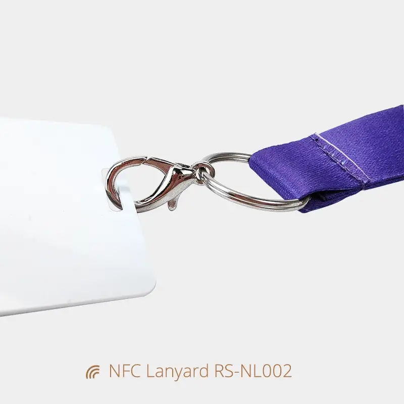 Smart NFC ID Card Badges Heat Transfer Fabric Lanyards