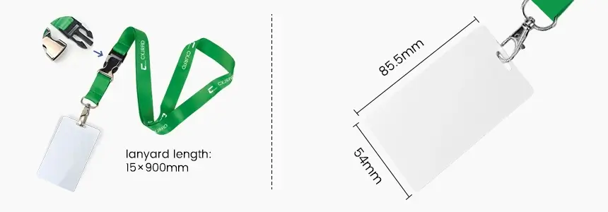 size and design of rfid badges rs-nl004