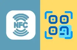 the rfid bagdes is with NFC and QR code, compatible with all smartphones