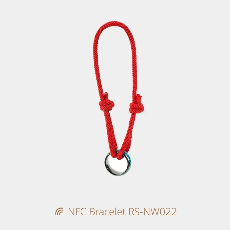 Adjustable NTAG213 Wristband NFC Ring Braided Bracelets