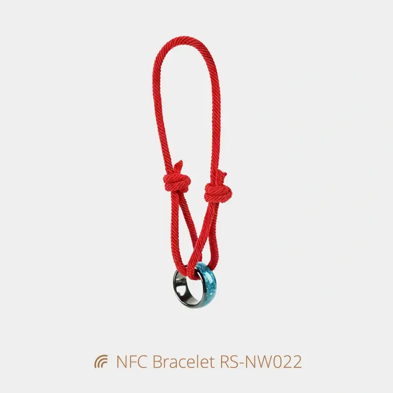 Adjustable NTAG213 Wristband NFC Ring Braided Bracelets