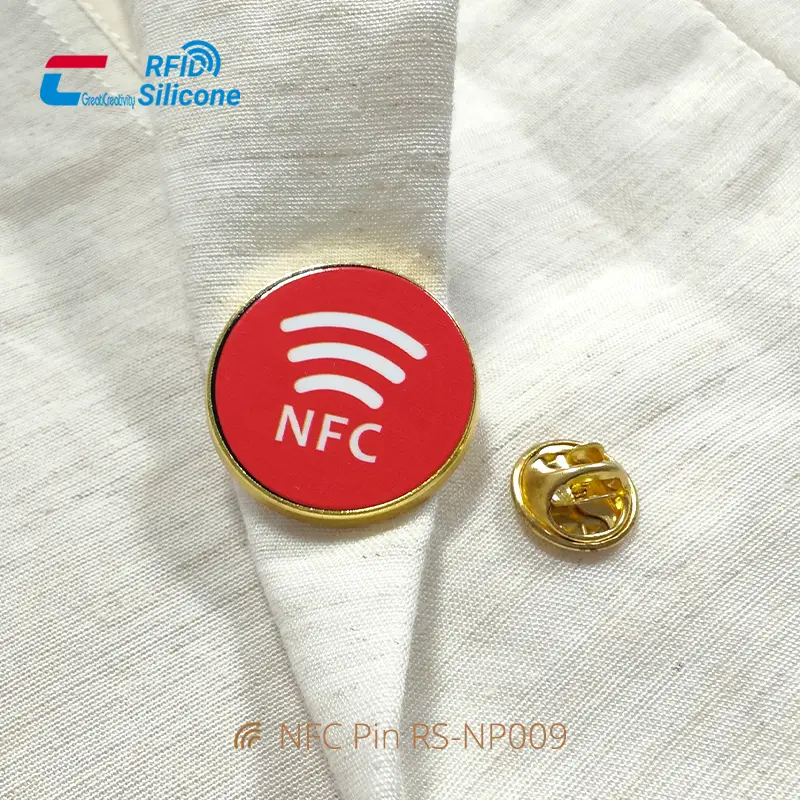 Customized Luxury NFC Lapel Pin Digital NFC Metal Badges