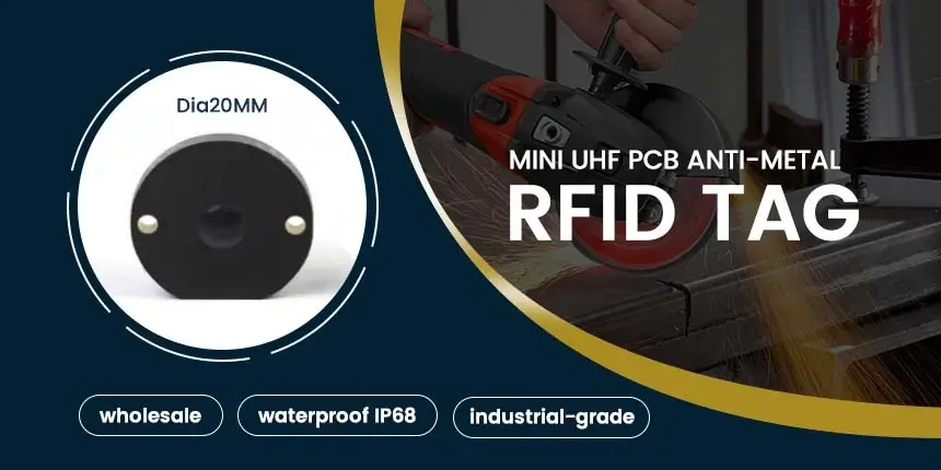 anti-metal dia 20mm rfid uhf pcb tag wholesaler