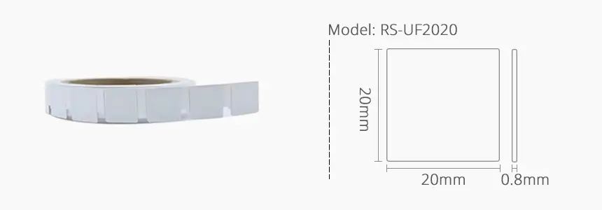 size of uhf flexible anti-metal tag rs-uf2020 size of uhf flexible anti-metal tag rs-uf2020