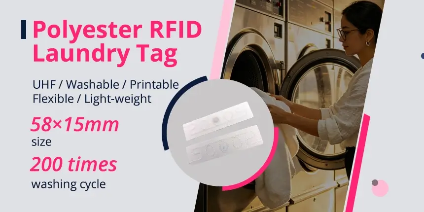 Durable RFID Clothing Labels Machine Washable UHF Tags Wholesaler