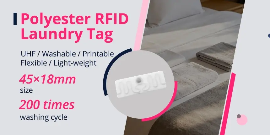 Fabric RFID Tag for Laundry Waterproof UHF Durable Labels Supplier