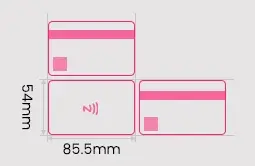 standard cr80 size